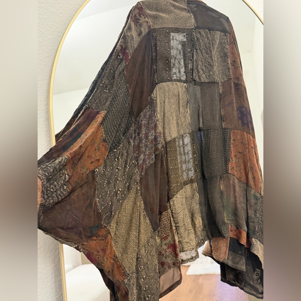 Young Threads Amber Bohemian Patchwork Kimono Car… - image 5